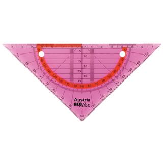 Aristo GEOflex trikotnik flexi 15cm, neon roza