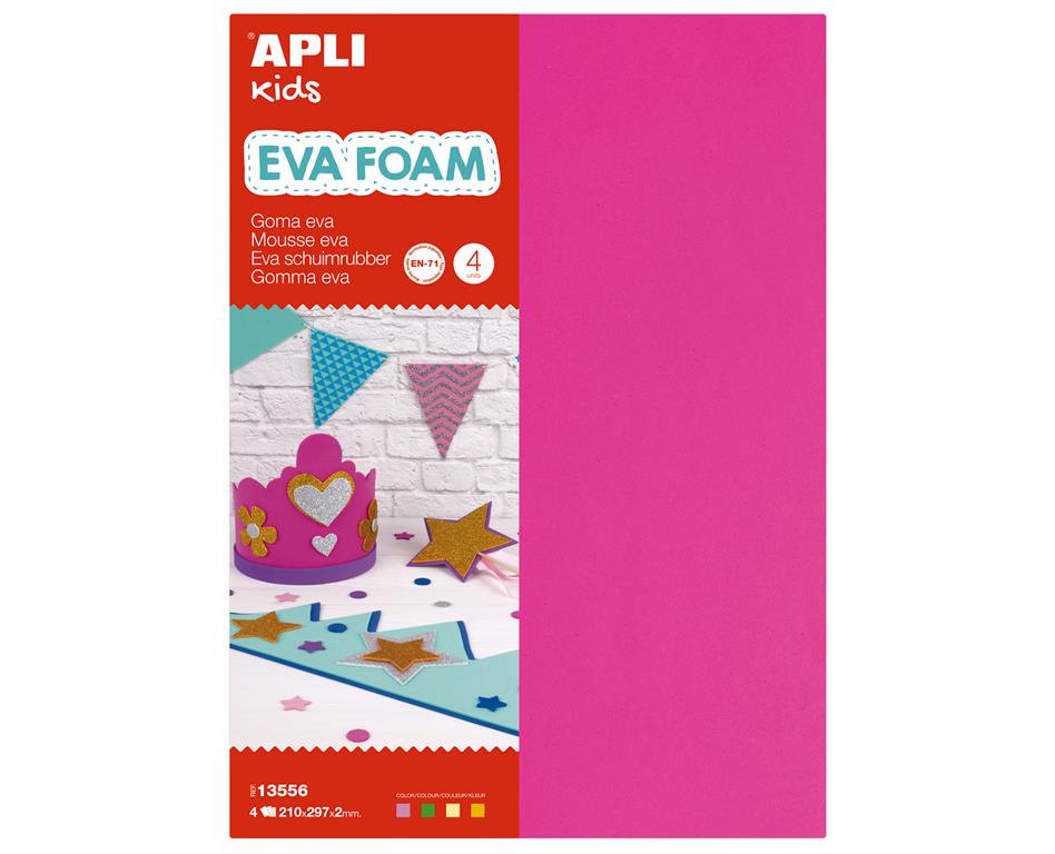 Apli Penasta guma fluorescentna A4, 4 kos