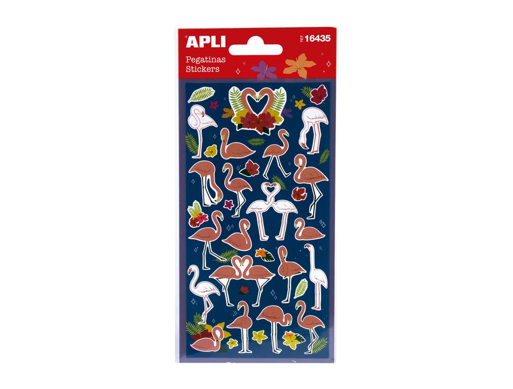 Apli Nalepke flamingi 1 set