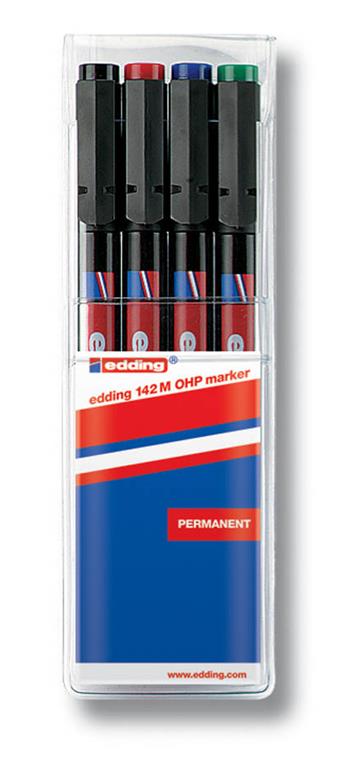 Edding OHP marker E-142, 1 mm, set 4