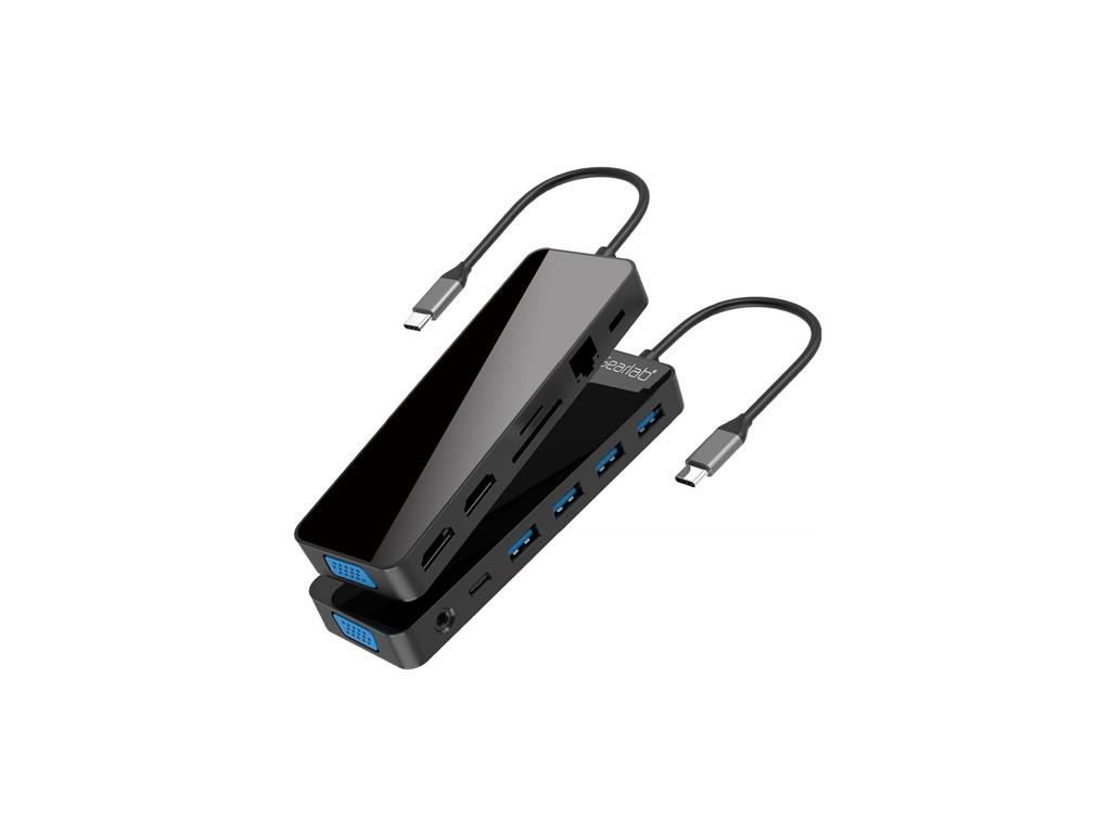 eSTUFF USB-C hub razdelilnik, 13-v-1