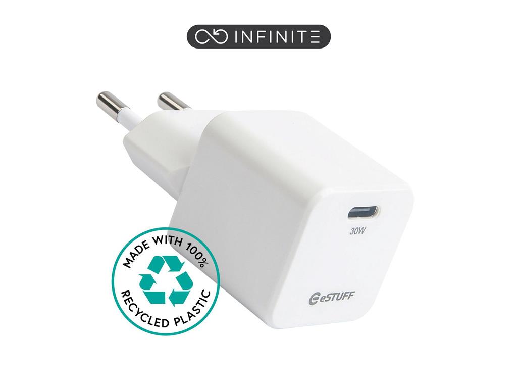 eSTUFF INFINITE polnilnik USB-C 30W GaN