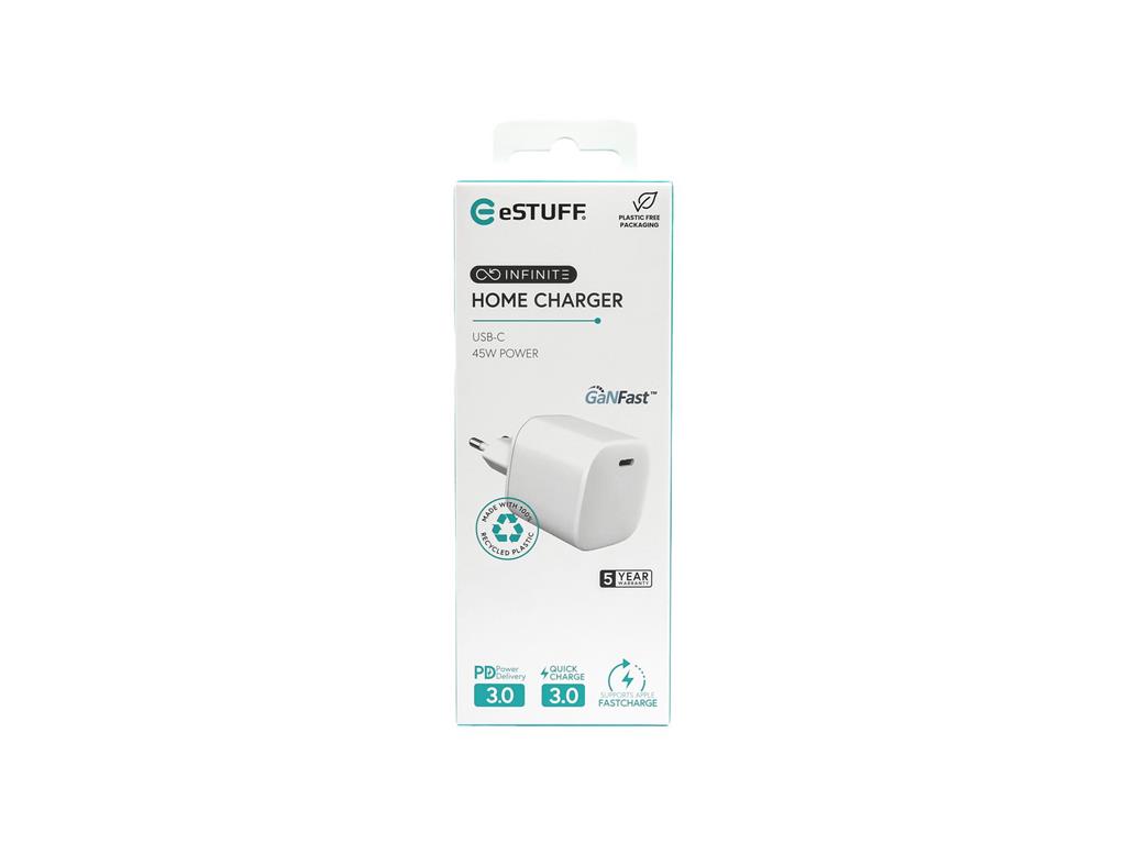 eSTUFF INFINITE polnilnik USB-C 45W GaN