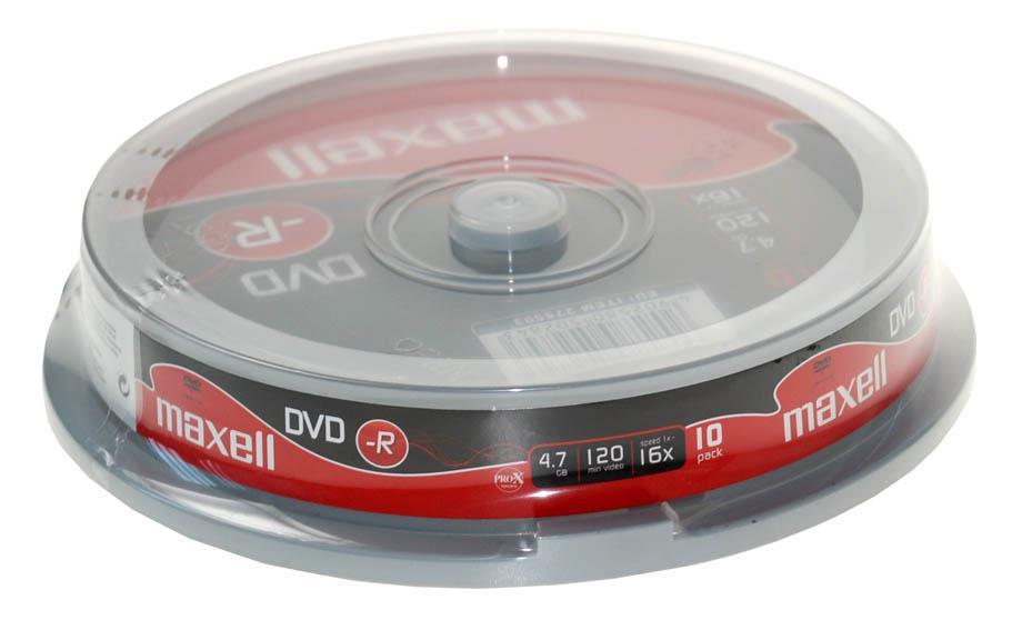 Maxell DVD-R 4,7GB 16X 10 na osi*