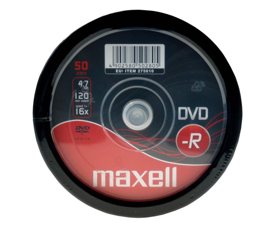 Maxell DVD-R 4,7GB 16X 50 na osi