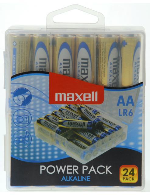 Maxell Baterija AA (LR6), 24 kos, alkalne