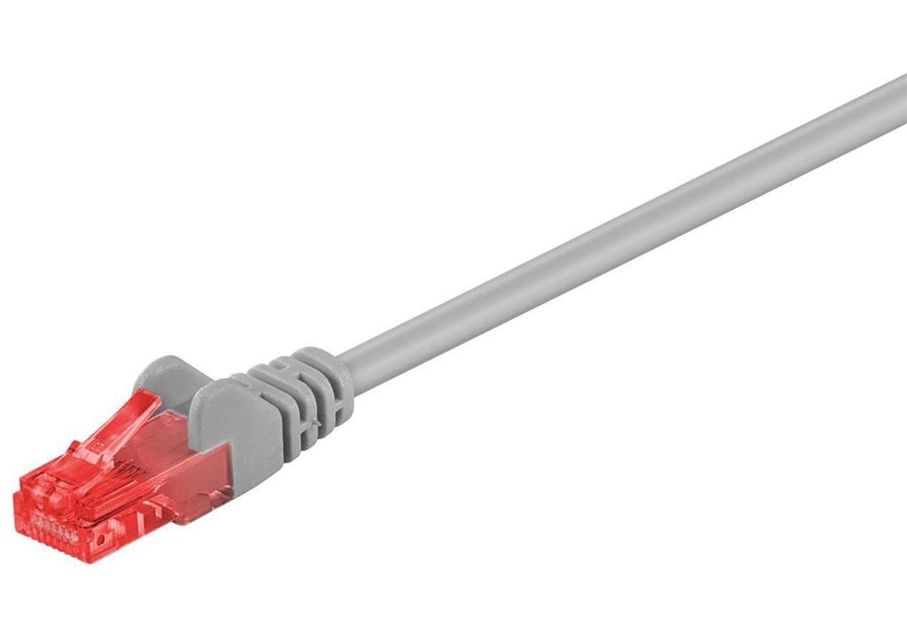 MicroConnect Omrežni kabel CAT6 U/UTP, siv