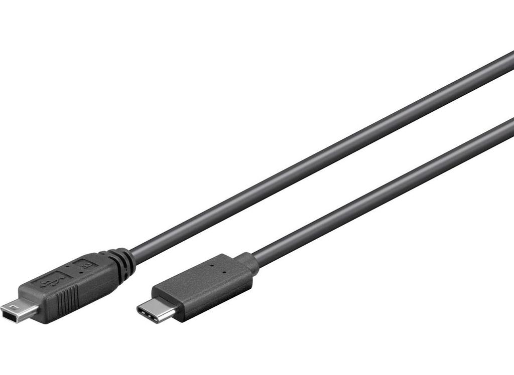 MicroConnect Adapter USB-C do USB 2.0 mini tip B