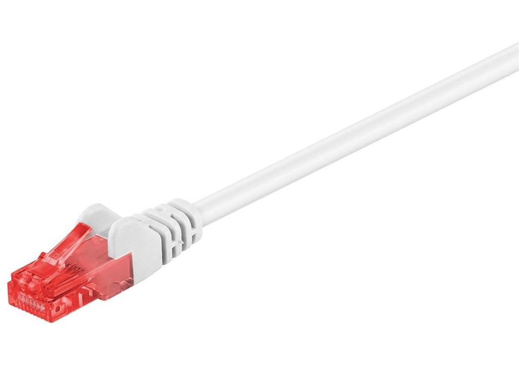 MicroConnect Omrežni kabel CAT6 U/UTP, bel