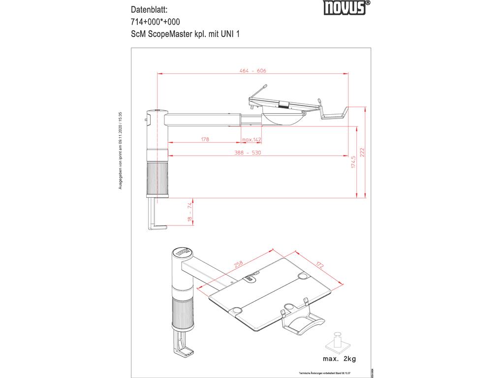 Novus MS stojalo za telefon Scopemaster