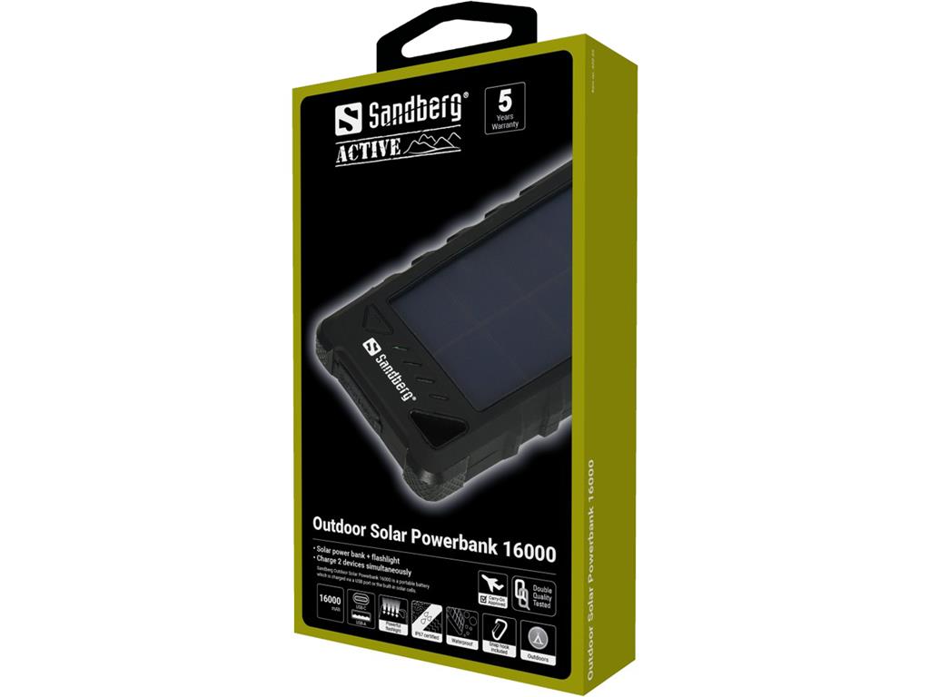 Sandberg Solarna baterija Powerbank 16.000