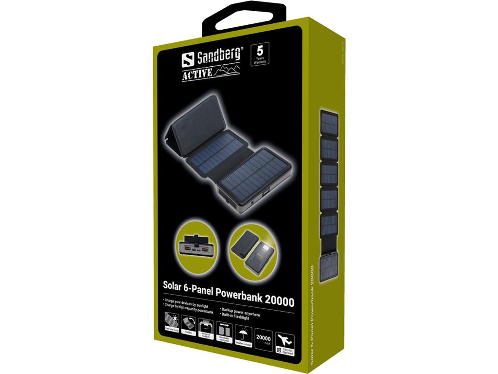 Sandberg Solarna baterija Powerbank 20.000