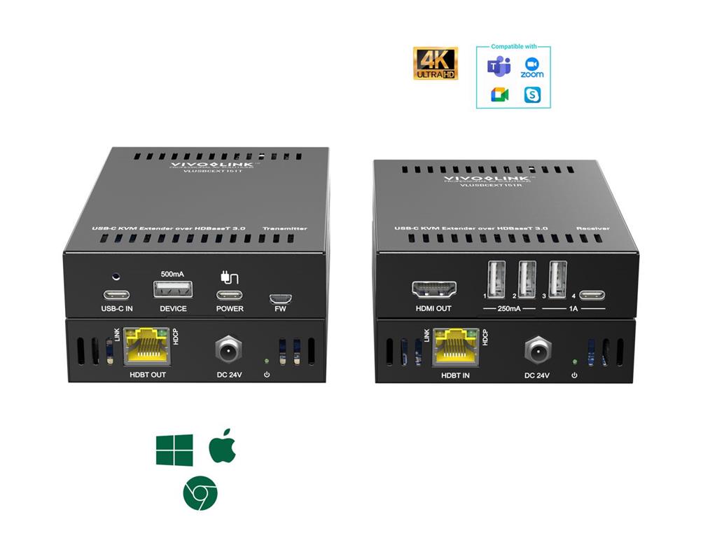 Vivolink USB-C 4K KVM Extender