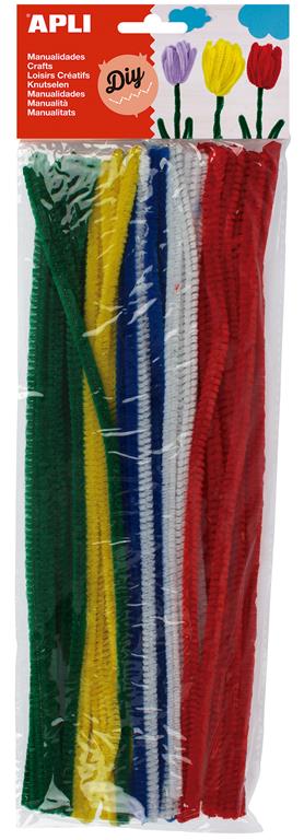 Apli Kosmatena žica različne barve 50 kos