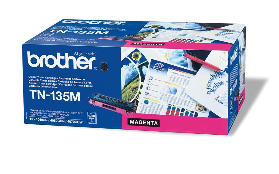 Brother Toner TN135M, magenta, 4.000 strani HL4040/50/70 DCP9040/2/5 MFC9440/50/9850