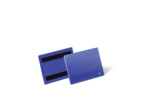 Durable Magnetni žepi 105x148 (120x163) modri 50 kos