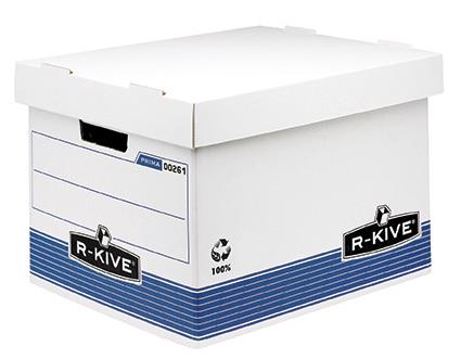 Fellowes Arhivska škatla, 380x287x430mm, 1 kos belo-modra