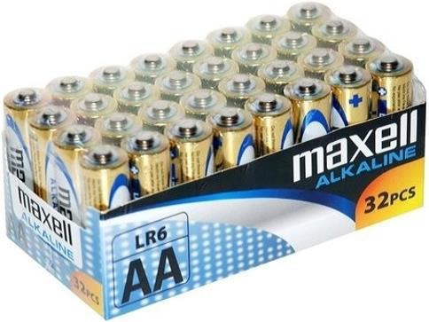 MAXELL Baterija AA (LR6), 32 kos, alkalne pakiranje v folijo